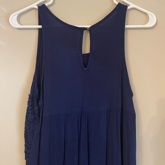 Xhilaration Navy Lace Swing Mini Dress - Picture 2 of 5